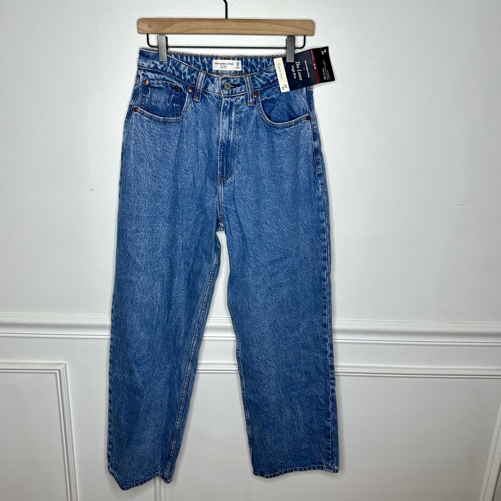 Abercrombie The Loose High Rise Curve Love Jean Womens 29 R